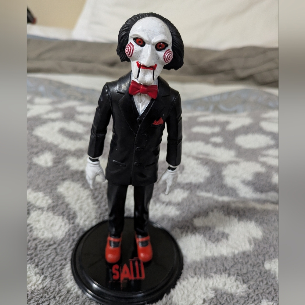 Saw - Horror Movie Decor Figure with Red and Black Accents